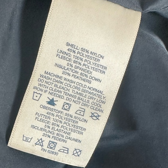 Lands’ End dark Charcoal Gray women’s puffer winter coat down jacket size Small - Picture 9 of 16